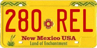 NM license plate 280REL