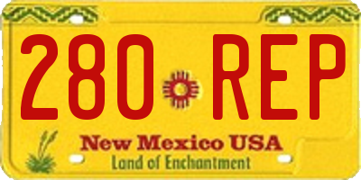 NM license plate 280REP