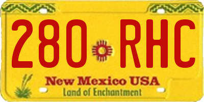 NM license plate 280RHC