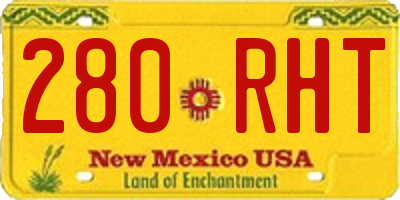 NM license plate 280RHT