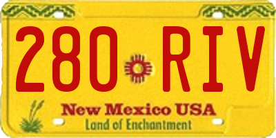 NM license plate 280RIV
