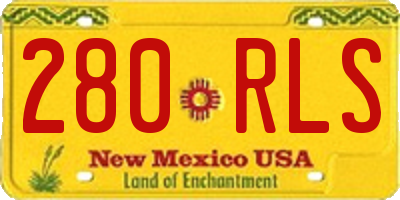 NM license plate 280RLS