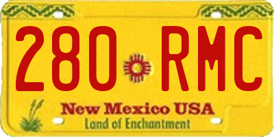 NM license plate 280RMC