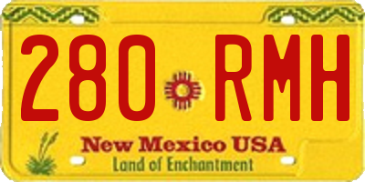 NM license plate 280RMH