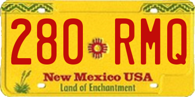 NM license plate 280RMQ