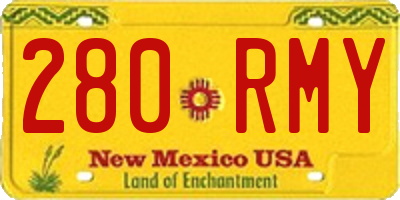 NM license plate 280RMY