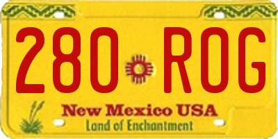 NM license plate 280ROG