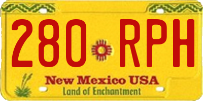 NM license plate 280RPH