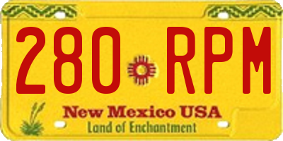 NM license plate 280RPM