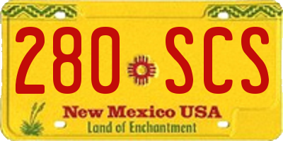 NM license plate 280SCS