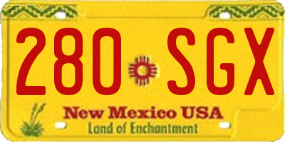 NM license plate 280SGX
