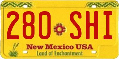 NM license plate 280SHI