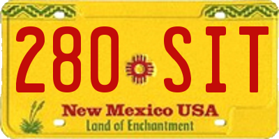 NM license plate 280SIT