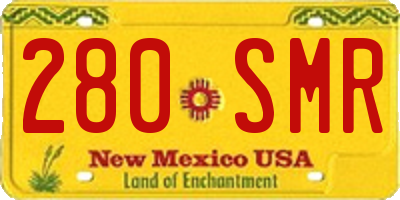 NM license plate 280SMR