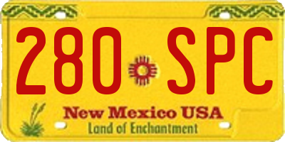 NM license plate 280SPC