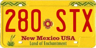 NM license plate 280STX