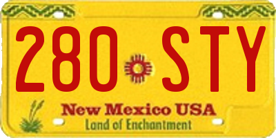 NM license plate 280STY