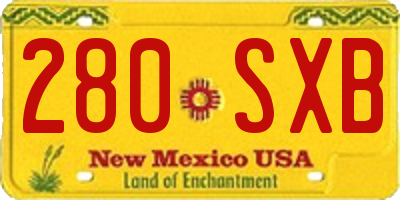 NM license plate 280SXB
