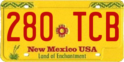 NM license plate 280TCB