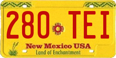 NM license plate 280TEI