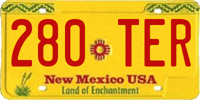 NM license plate 280TER