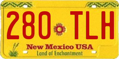 NM license plate 280TLH