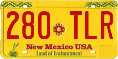 NM license plate 280TLR