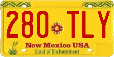 NM license plate 280TLY