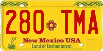 NM license plate 280TMA