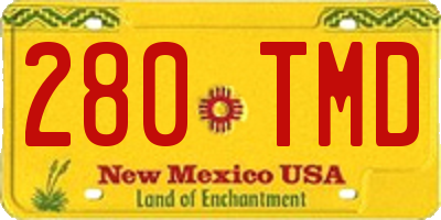 NM license plate 280TMD