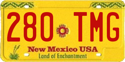 NM license plate 280TMG