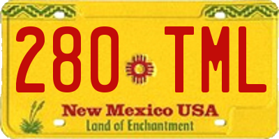 NM license plate 280TML