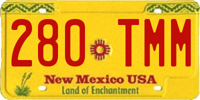 NM license plate 280TMM