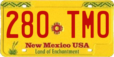 NM license plate 280TMO