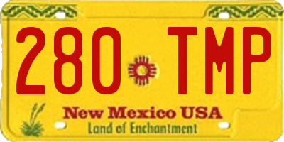 NM license plate 280TMP