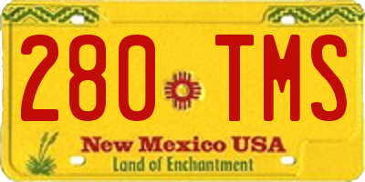 NM license plate 280TMS