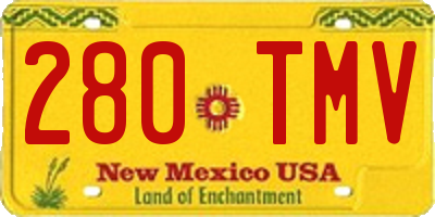NM license plate 280TMV
