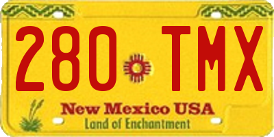NM license plate 280TMX