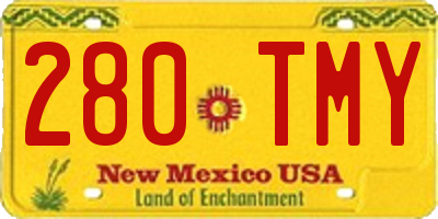 NM license plate 280TMY