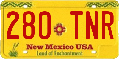 NM license plate 280TNR