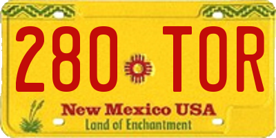 NM license plate 280TOR