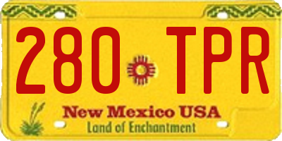 NM license plate 280TPR