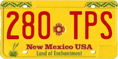 NM license plate 280TPS