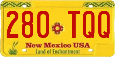 NM license plate 280TQQ