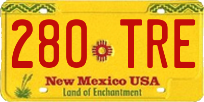 NM license plate 280TRE