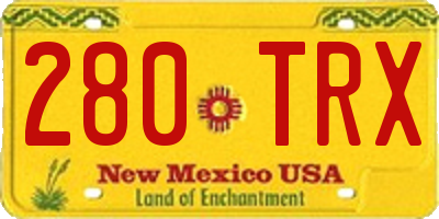 NM license plate 280TRX