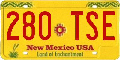 NM license plate 280TSE