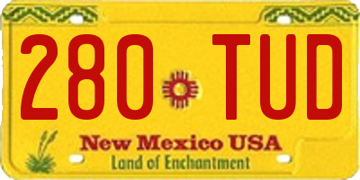 NM license plate 280TUD