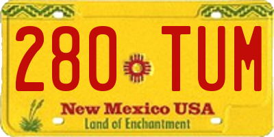 NM license plate 280TUM