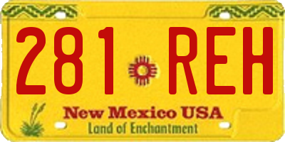 NM license plate 281REH